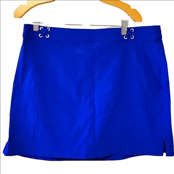 Rafaella Dresses & Skirts - Raffaella comfort spandex stretchy XL royal blue pull on skort pickle ball 💙